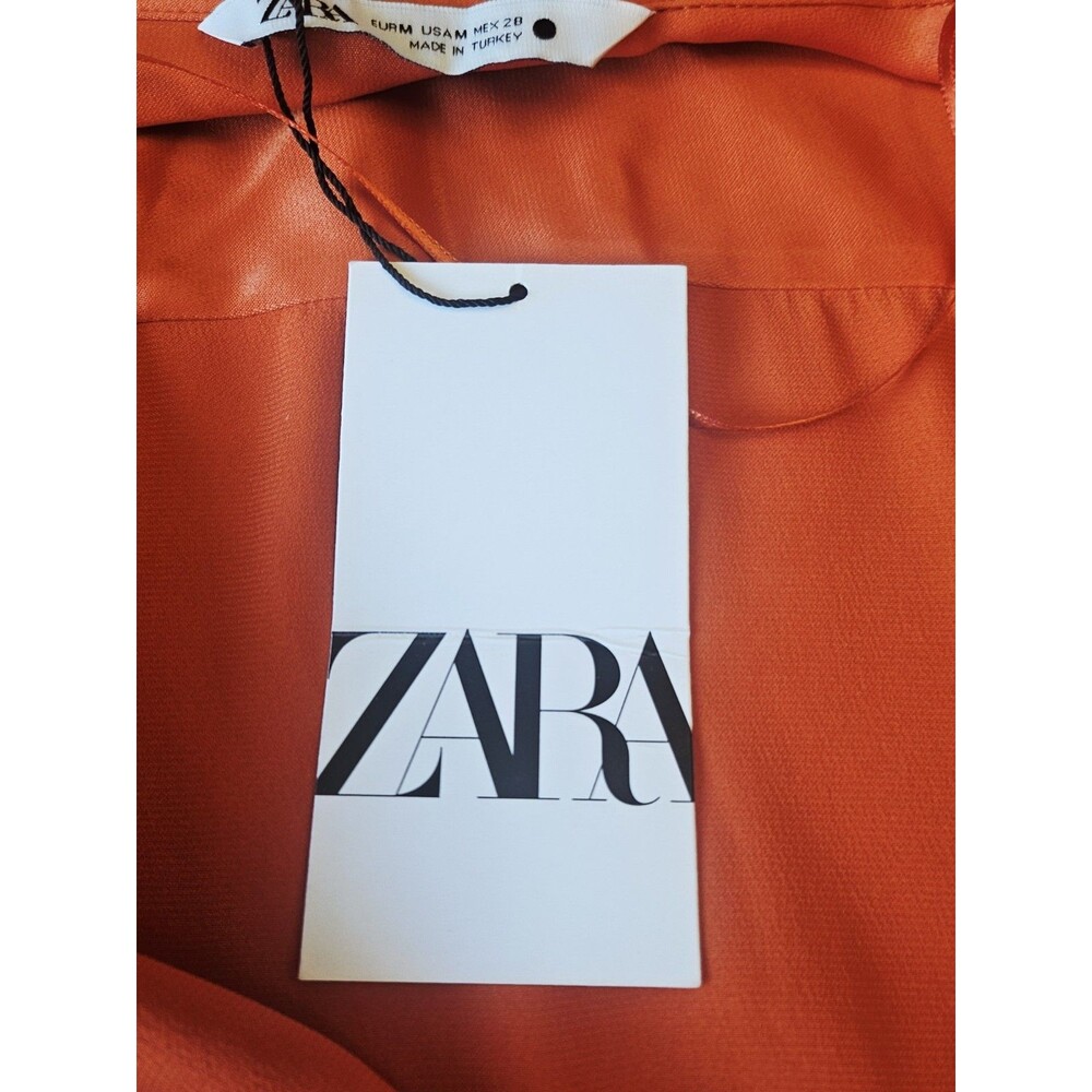 Zara Women's Long Sleeve Blouse Size Medium NWT - Picture 10 of 12